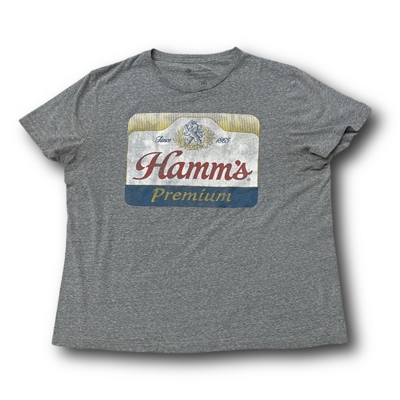 Hamm’s Premium Beer Minnesota Miller Coors gray graphic t-shirt - size - Picture 1 of 7